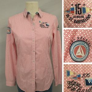 Gaastra Regatta Shirt 2015 Yacht Sailing Saint Barth Classic Button Down Quality